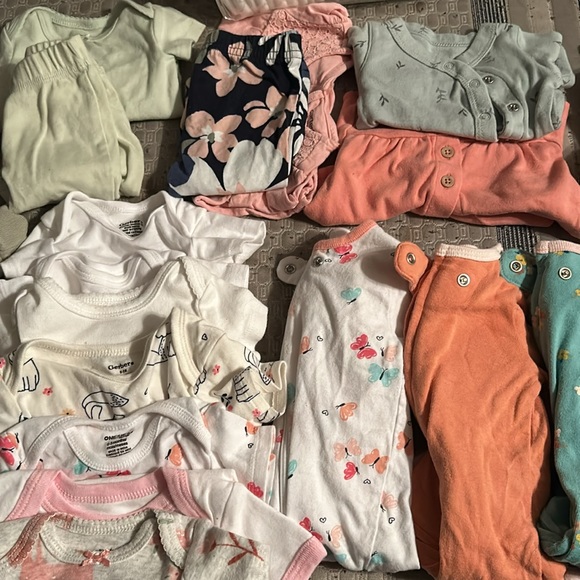 Gently used and brand new baby clothes and diaper pack. - Picture 3 of 4